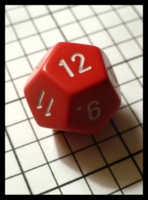 Dice : Dice - DM Collection - 12D Red with White Numerals Ebay Aug 2010